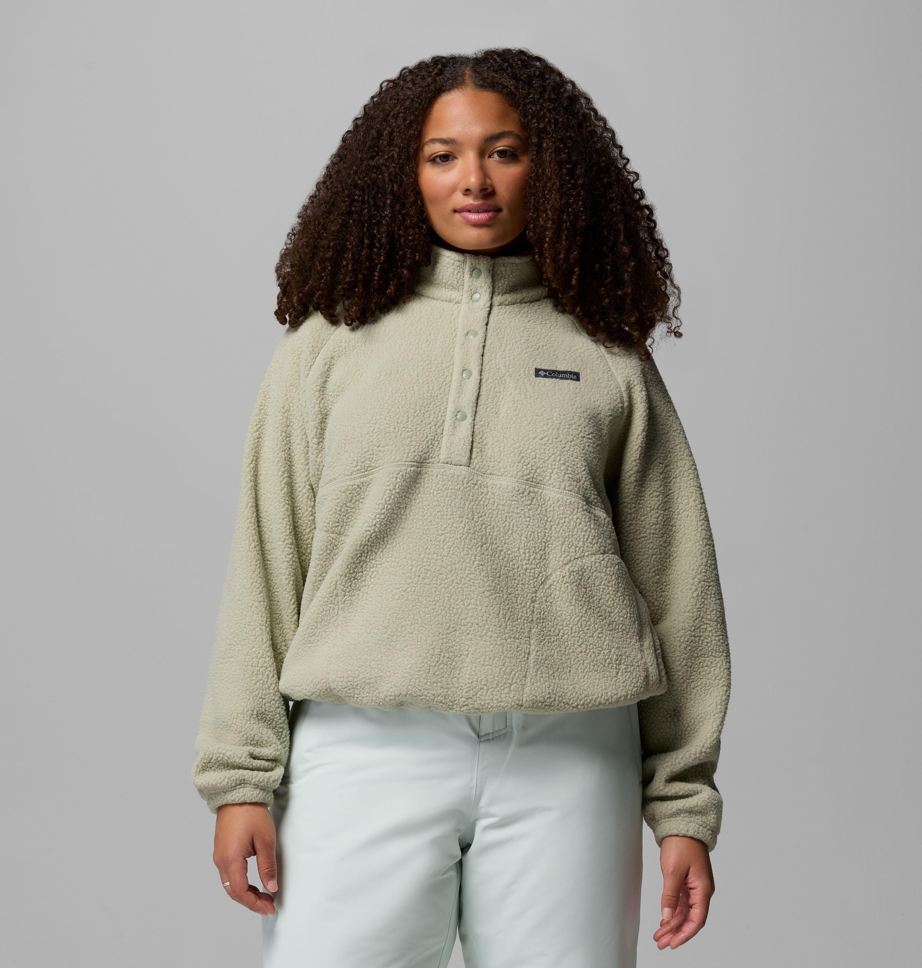 Women's Jasper Ridge Pebbled Fleece Half Snap - Plus Size
