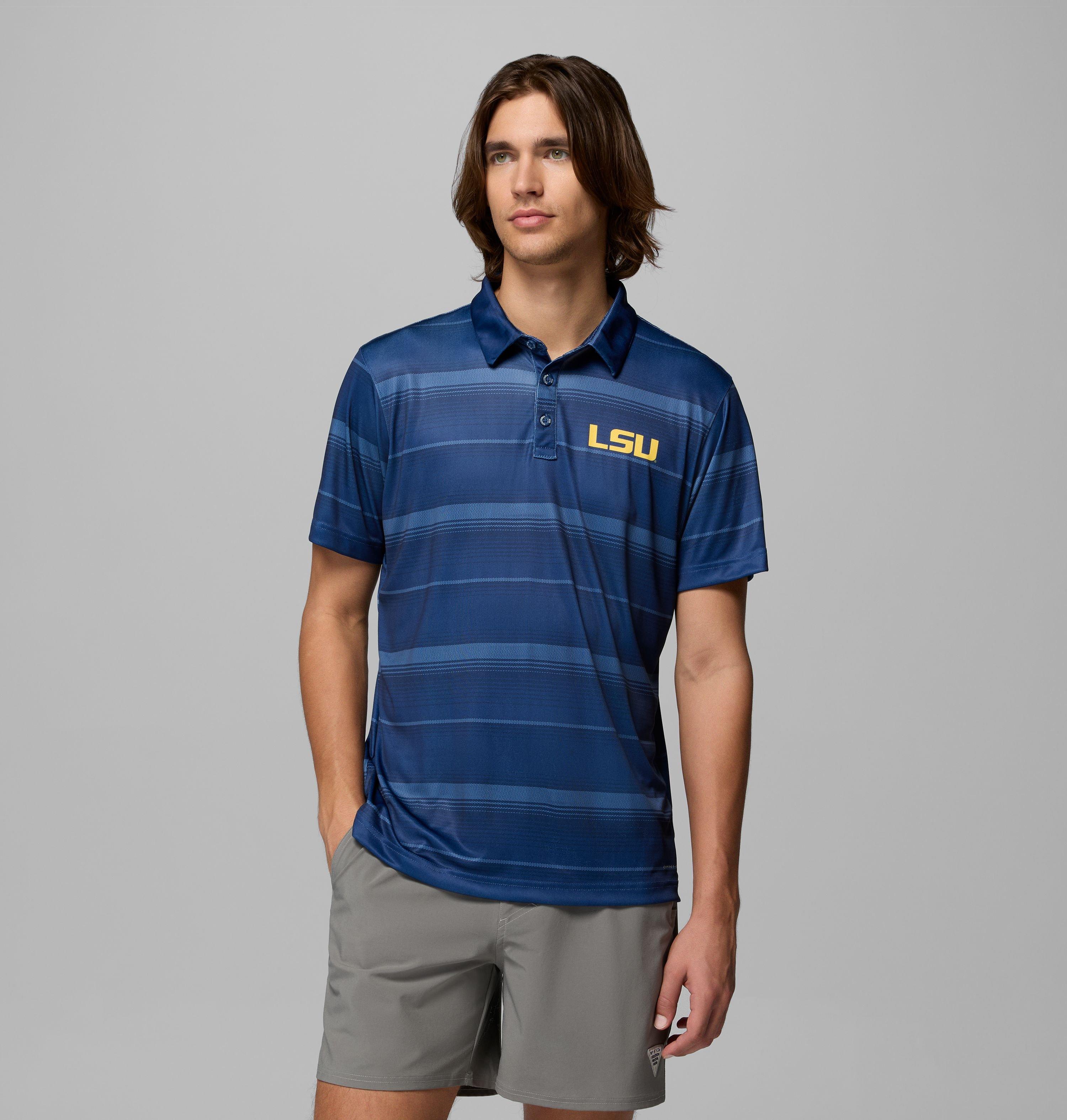Men's Collegiate PFG Super Terminal Tackle Polo - LSU