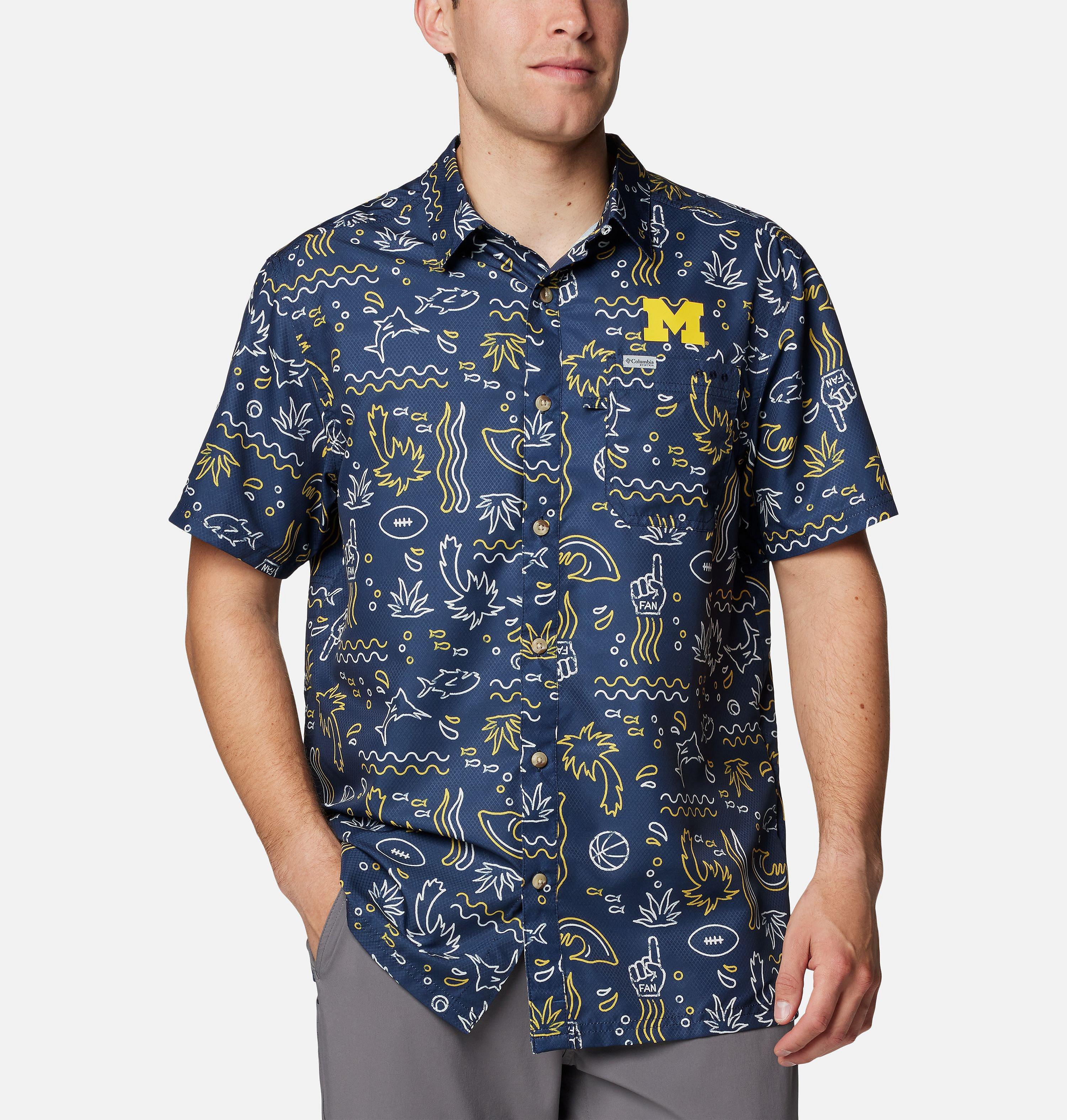 Men's Collegiate PFG Super Slack Tide Shirt - Michigan