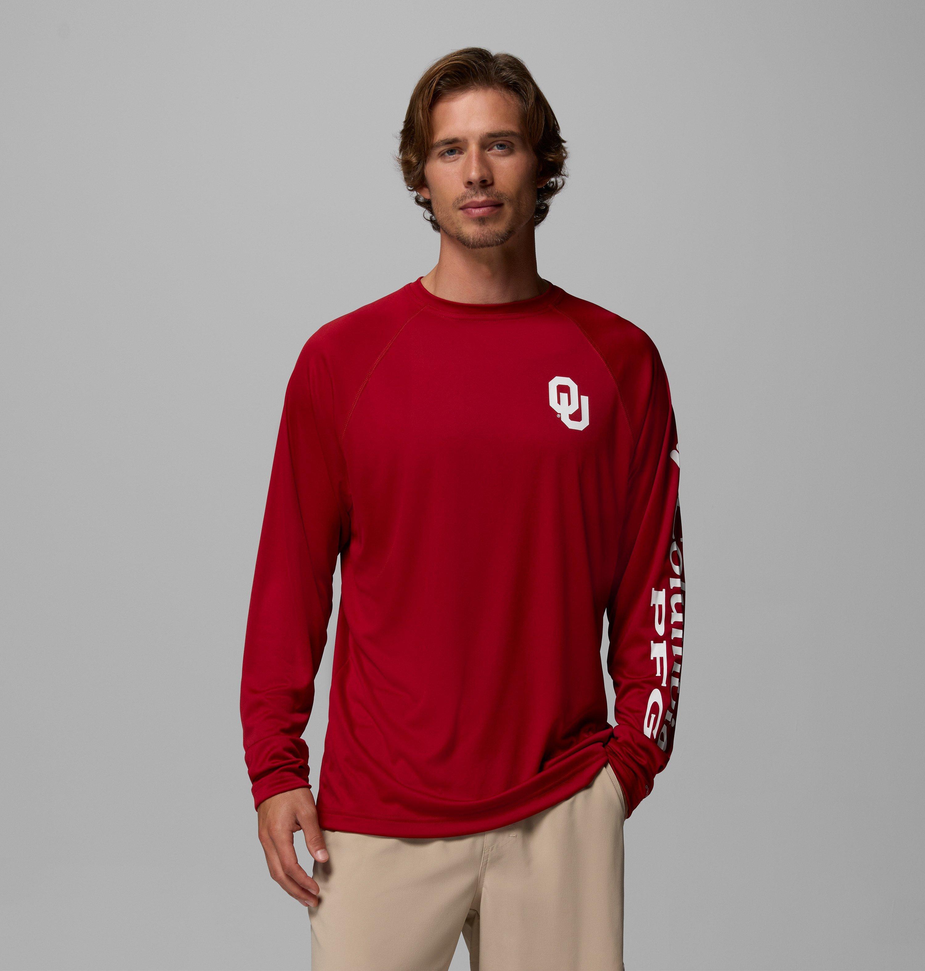 Men's Collegiate PFG Terminal Tackle Long Sleeve Shirt - Tall - Oklahoma