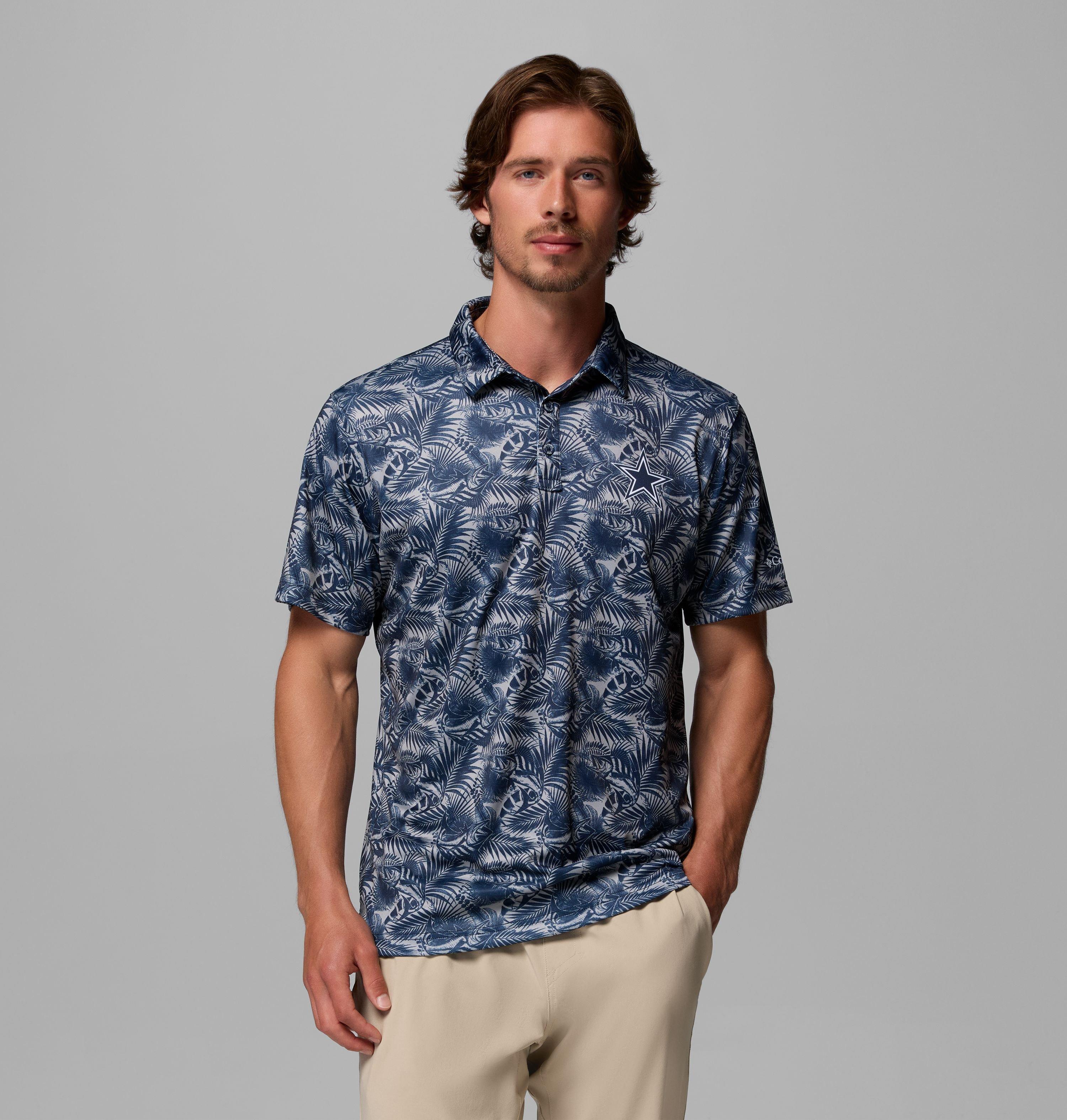 Men's PFG Super Terminal Tackle Polo - Dallas Cowboys