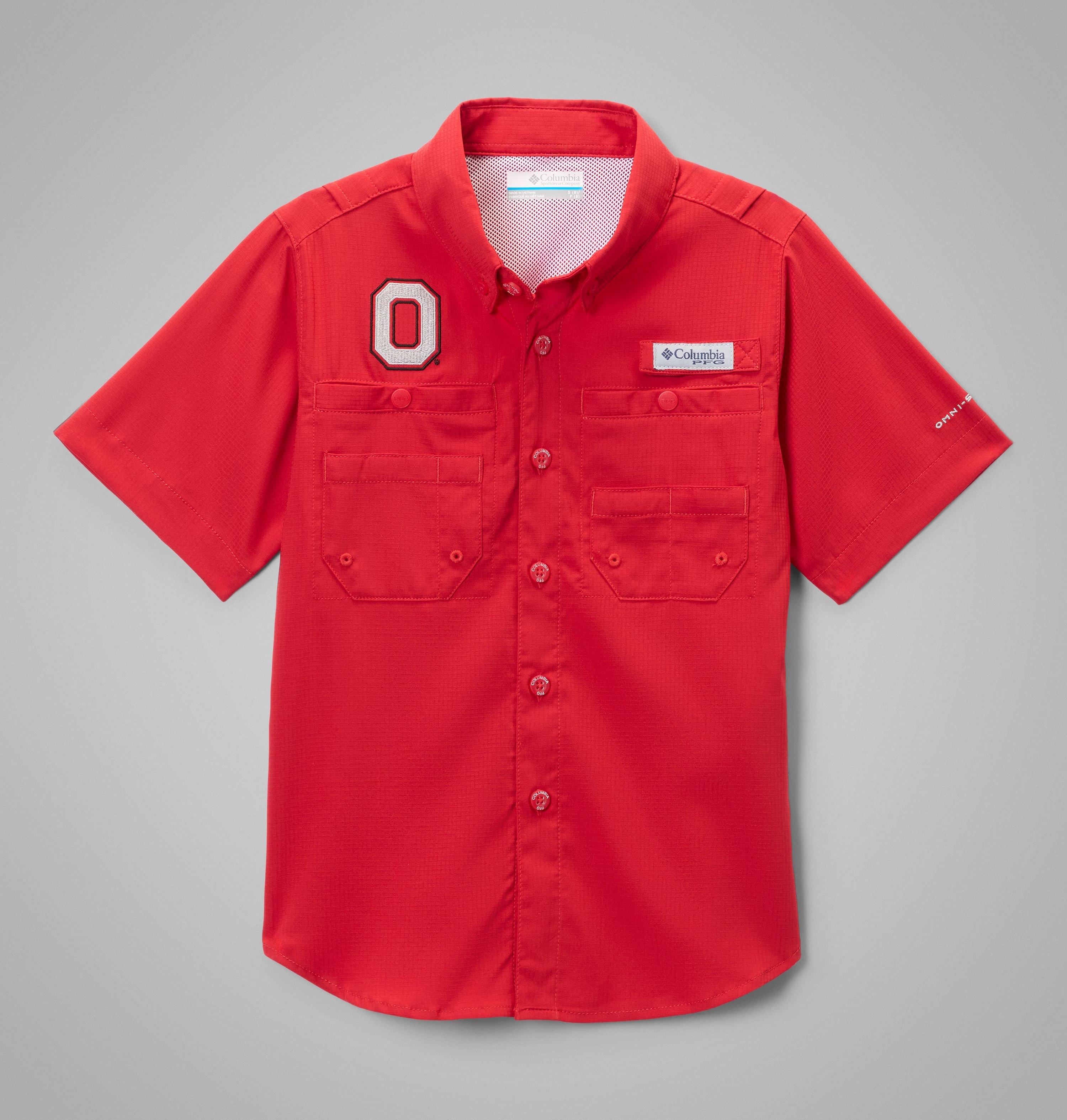 Kids' Collegiate PFG Tamiami Short Sleeve Shirt - Ohio State