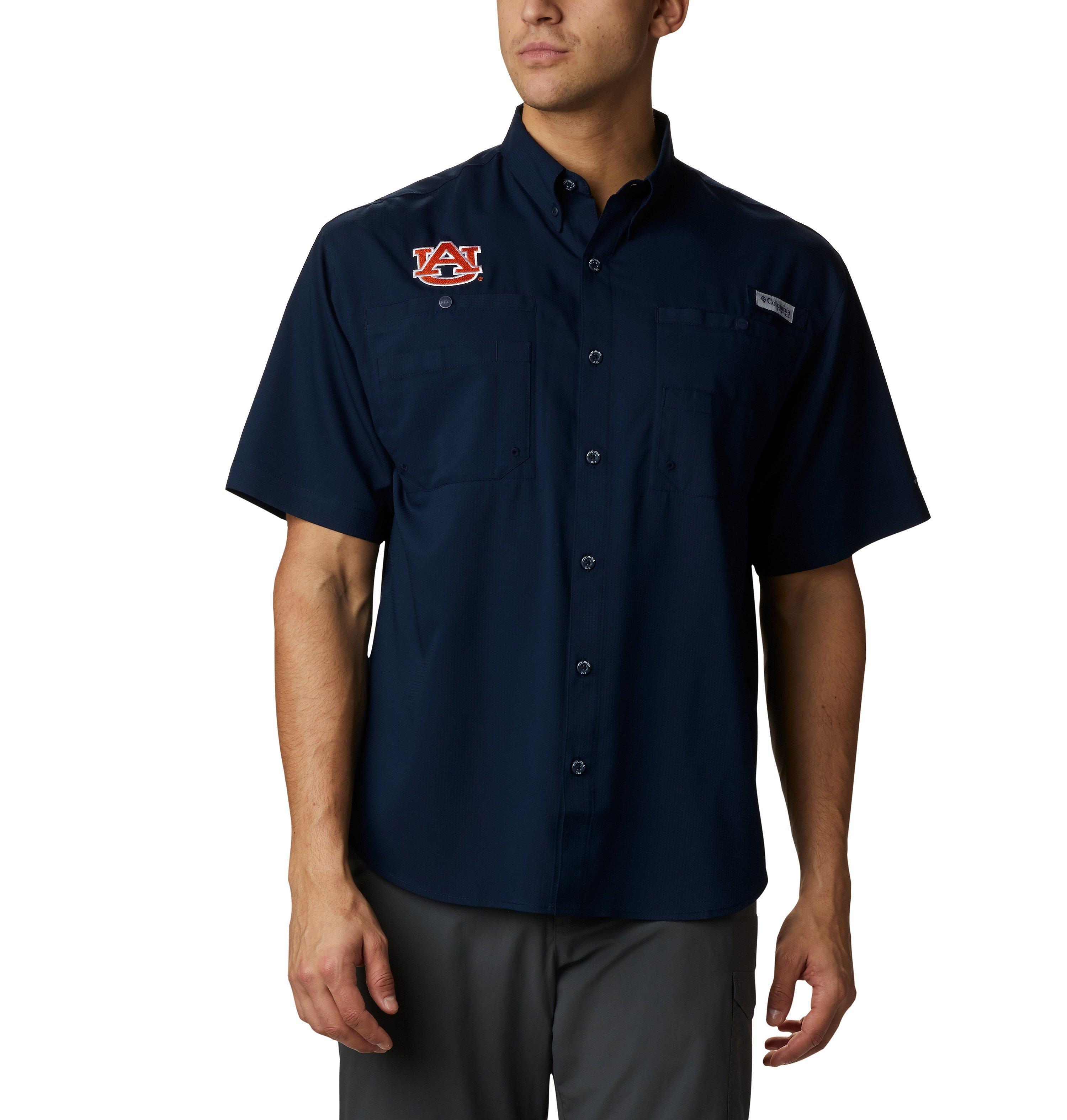 Men's Collegiate PFG Tamiami Short Sleeve Shirt - Auburn